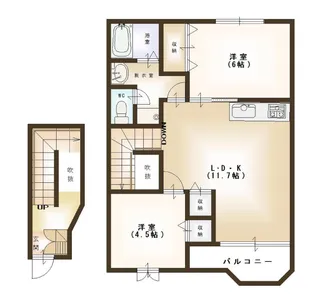 ミストラルII【2階】の間取り