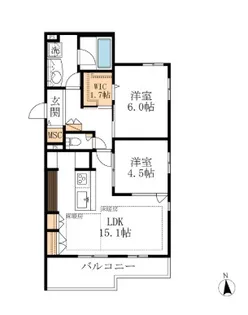 千葉県流山市南流山6【マンション】の間取り