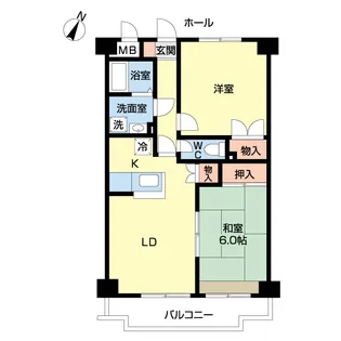 コモディ本郷【4階】の間取り