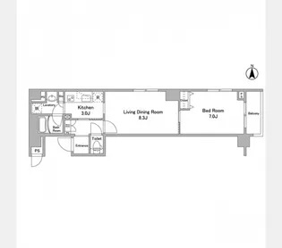 BPRレジデンス西早稲田【10階】の間取り