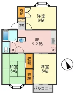 エムブレムベータ【2階】の間取り