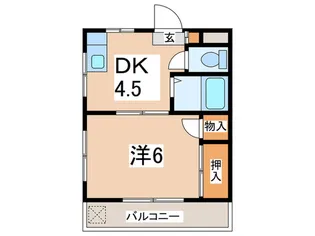 ハイネス南台【3階】の間取り