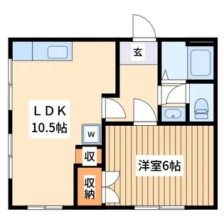 ヒルサイドハイム【2階】の間取り