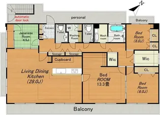 アーバンコート西麻布【3階】の間取り