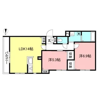 Axia【2階】の間取り