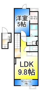 ジュラフ B【2階】の間取り