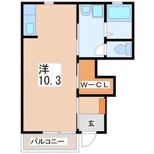 DearCourt(ディアコート) C棟【1階】の間取り