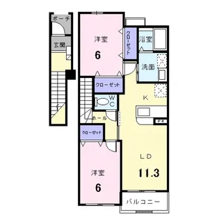 セレノI【2階】の間取り