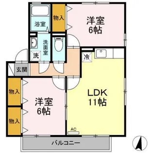 アネックス 壱番館【2階】の間取り