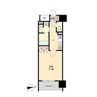 レジディア榴岡 イースト棟【6階】の間取り