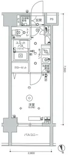 スカイコート蒲田ガーデン【8階】の間取り