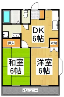 メゾンソレイユ【2階】の間取り
