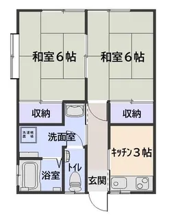 なつめアパート【1階】の間取り