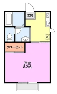 メゾンヒルサイド【1階】の間取り