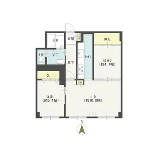 円山ビル【3階】の間取り