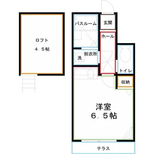 カスティーロ武蔵小金井【1階】の間取り