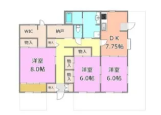 ドゥエル イースト【1階】の間取り