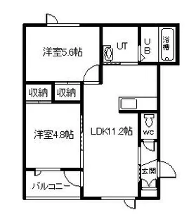 M・Cコンフォート【1階】の間取り