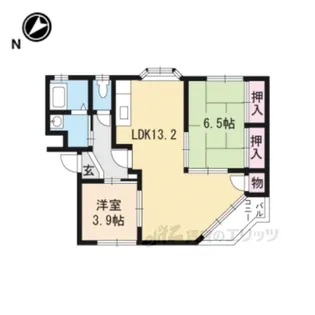 イーストピース守山【3階】の間取り