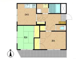 レジデンス星野【1階】の間取り