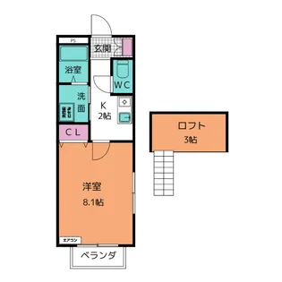 POMMIER (ポミエ)【2階】の間取り