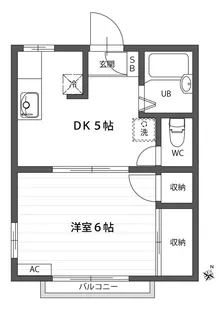 クレール23A棟【2階】の間取り