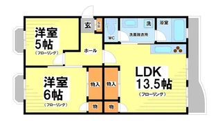 烏山レジデンス【3階】の間取り