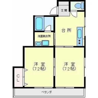 ジョナサンハウス 2号館【2階】の間取り