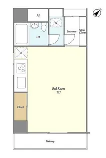 ヴィラ・ハーモニー目黒川【2階】の間取り