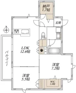 【新築☆旭化成ヘーベルメゾン】ヘーベルメゾン成増【2階】の間取り