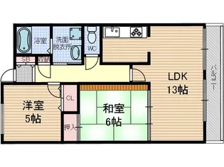 レーラッハアインス【4階】の間取り