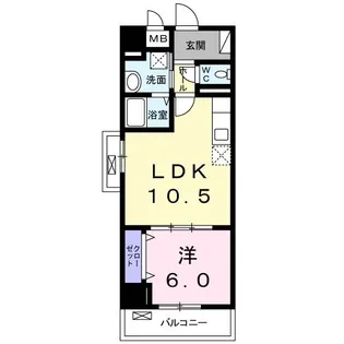 英照マンション【8階】の間取り