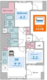 レジディア御茶ノ水プレイス【6階】の間取り