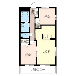 フェンテ南館【1階】の間取り