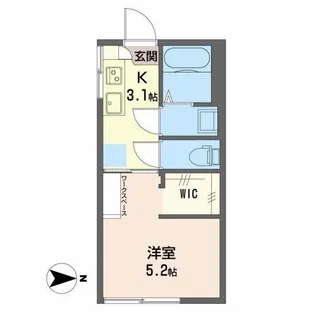 グリーンパレス フィロソフィー【2階】の間取り