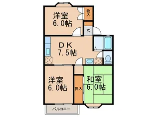 ファミュ名島【1階】の間取り