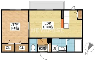 シャーメゾン愛野【2階】の間取り