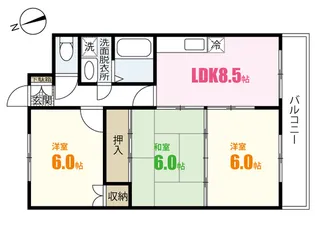 コーポ杉原【3階】の間取り