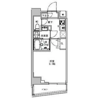 S-RESIDENCE両国park side【3階】の間取り