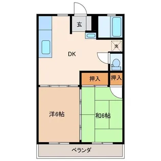 メゾン愛谷【2階】の間取り