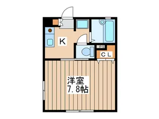 宮城野ハウス カワイ【1階】の間取り