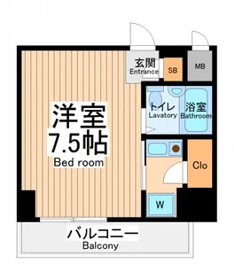 ネオマイム鶴見フルレゾン【4階】の間取り