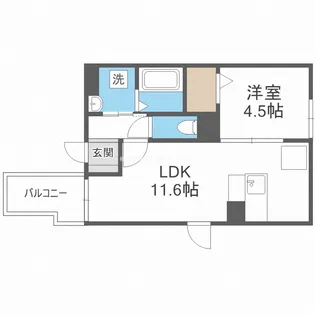 エスポワール東加賀屋【2階】の間取り