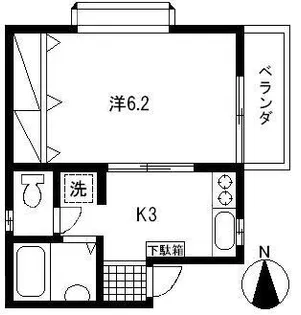 スパイラル新羽【2階】の間取り