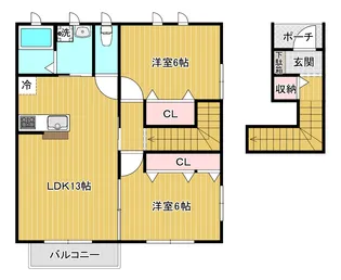 H&M【2階】の間取り