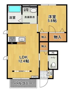 サンケイ西の内【1階】の間取り