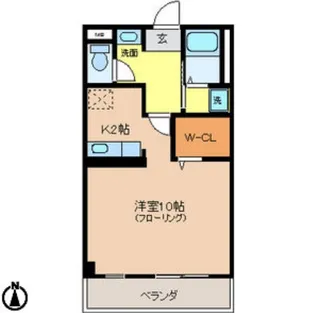 ファーストフィールド【1階】の間取り