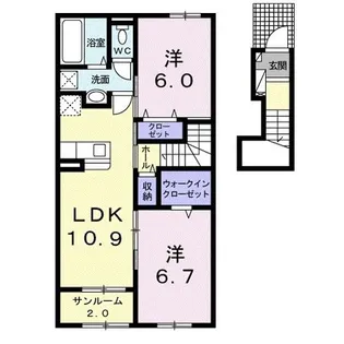 フレーシュ【2階】の間取り