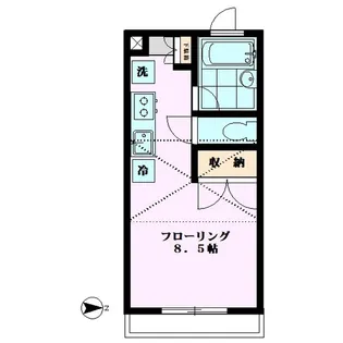 メゾンカワダ【1階】の間取り