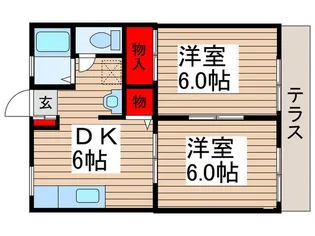 ジュネス宮下【1階】の間取り